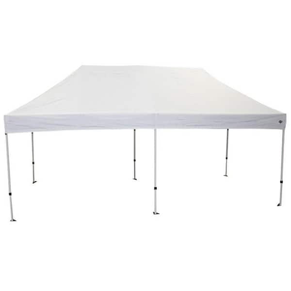 King Canopy Athena 10 ft. x 20 ft. White Frame Instant Pop Up Tent with White Cover