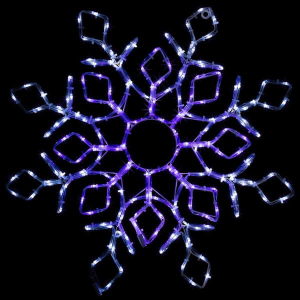 23 in. Lighted Snowflake Window Silhouette Christmas Decoration
