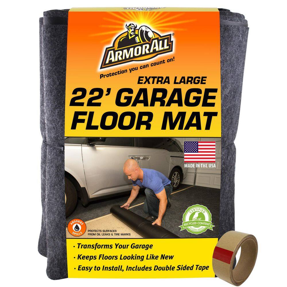 Garage Floor Mat 8 ft. 10 in. W x 22 ft. L Charcoal Commercial/Residential Absorbent Waterproof Garage Flooring Rolls price history on PriceWatchPro