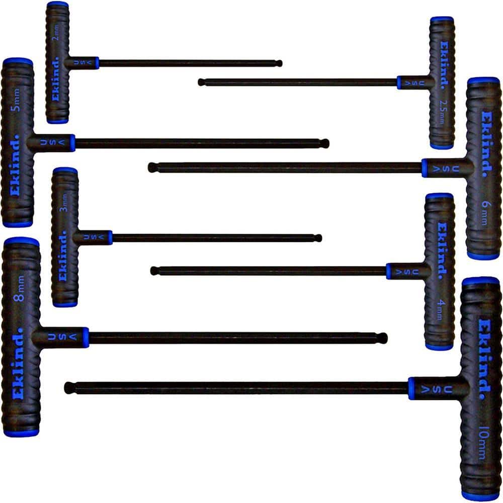 Eklind 9 in. Series Power-T T-Handle Ball-Hex Key Set with Pouch