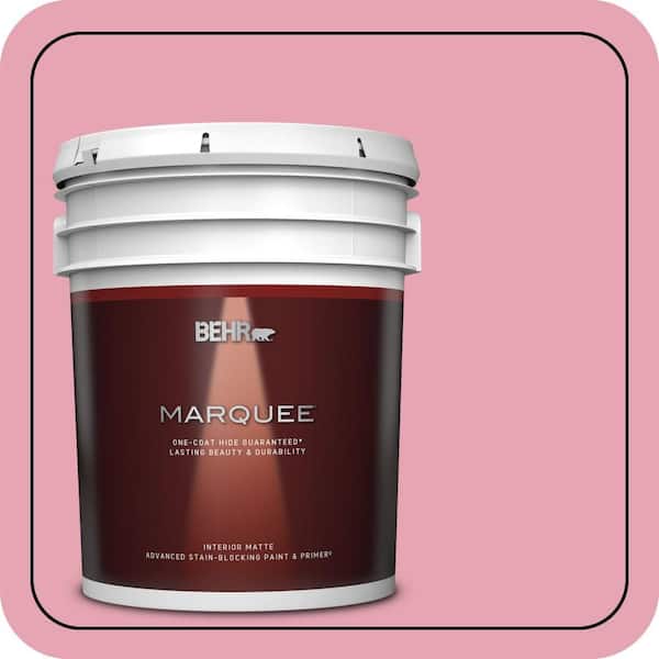 BEHR MARQUEE 5 gal. #P140-3 Love At First Sight Matte Interior Paint & Primer