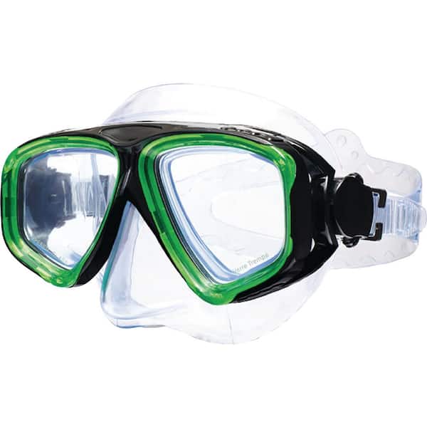 Aqua LEISURE Green Vega Dive Mask