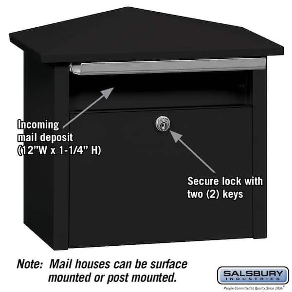4700 Series Mail House in Black