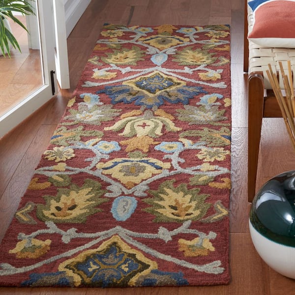 Blossom 2 x 20 Red/Multi Persian Runner Rug