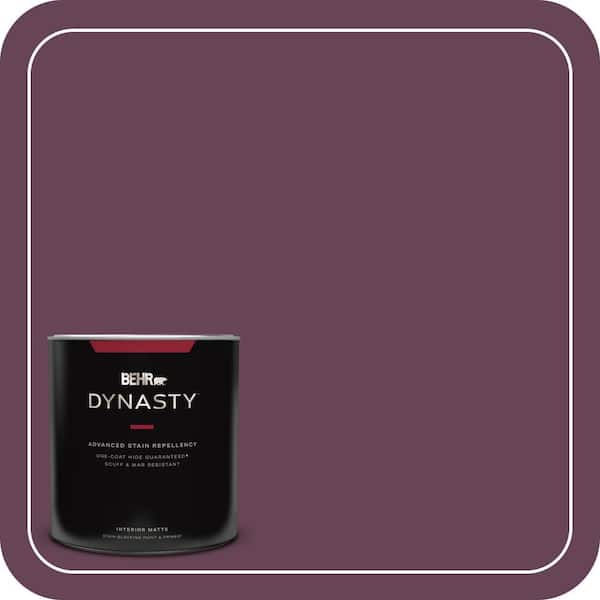 BEHR DYNASTY 1 qt. #ICC-111 Plum Harvest Matte Interior Stain-Blocking Paint and Primer