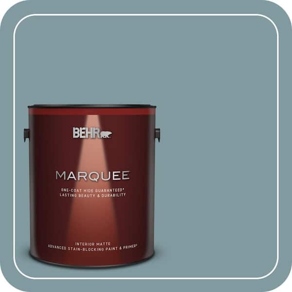 BEHR MARQUEE 1 gal. #ECC-56-3 Lake View Matte Interior Paint & Primer