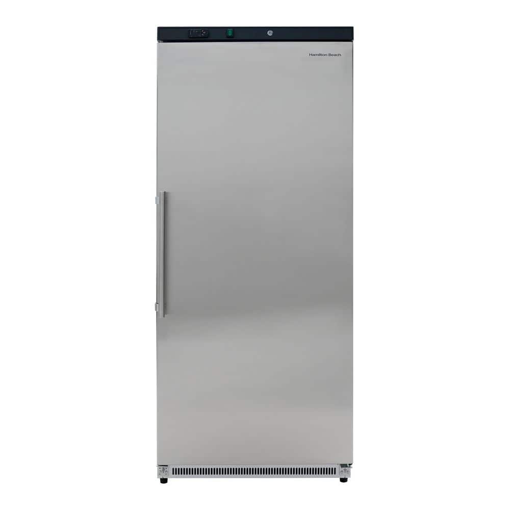 28 in. 19 Cu. Ft. Manual Defrost Commercial Upright Freezer in Stainless Steel
