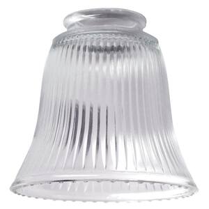 4-1/2 in. Clear Ribbed Bell with 2-1/4 in. Fitter and 4-3/4 in. Width
