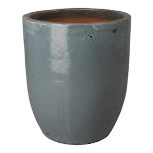 27.5 in. x 27.5 in. x 33.5 in. H Large Planter, Soft Blue