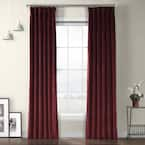 Exclusive Fabrics & Furnishings Cinema Red Velvet Rod Pocket Room ...