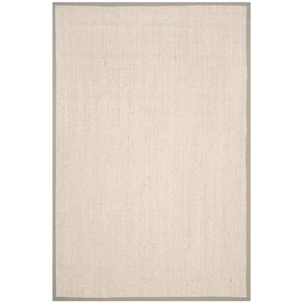 Handwoven Coastal Charm Gray Seagrass 6' x 9' Area Rug