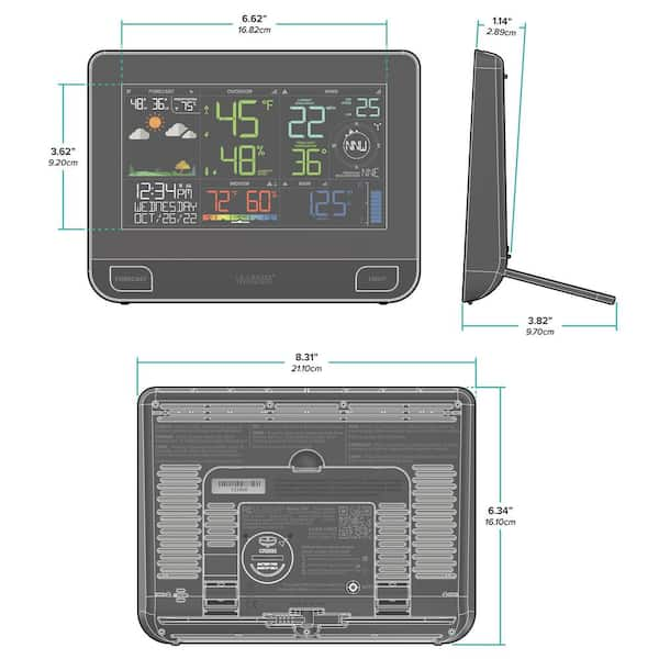 La Crosse Technology V42-PRO-INT Professional Weather Center with outlet Combo Sensor