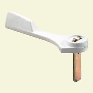 3/4 in. Steel Zinc-Plated Tailpiece with White-Painted Diecast Latch Lever for Patio Sliding Door