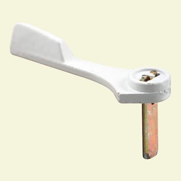 Prime-Line 3/4 in. Steel Zinc-Plated Tailpiece with White-Painted Diecast Latch Lever for Patio Sliding Door