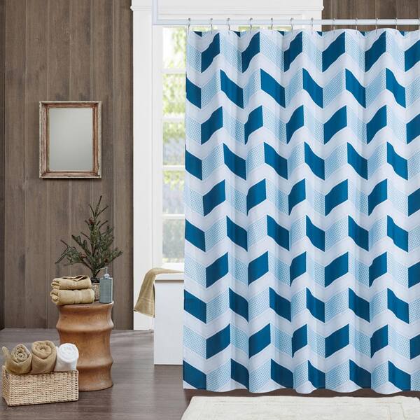 Country Living 72 In Carson Patchwork Shower Curtain Cl635bl72 Carson Patchwork Shower Curtain Cl635bl72, Patchwork Shower Curtain Blue
