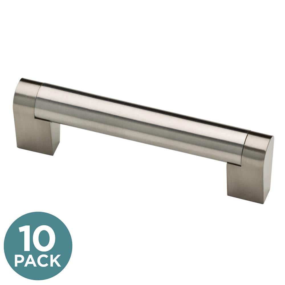 10-Pack Stratford 3-3/4 in. (96 mm) Modern Cabinet Drawer Bar Pulls in Stainless Steel price history on PriceWatchPro