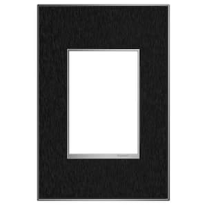 adorne 1 Gang Plus Decorator/Rocker Wall Plate, Black Stainless (1-Pack)