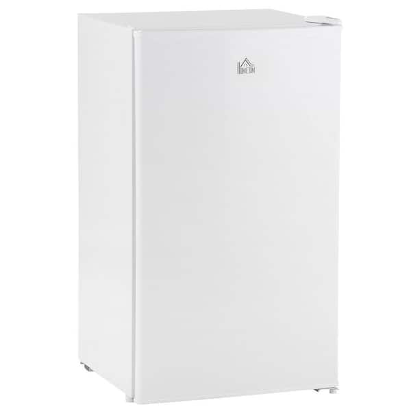Aoibox 17.5 in. 3.2 cu. ft Retro Mini Refrigerator with Freezer in White Reversible Door Adjustable Shelf and Thermostat