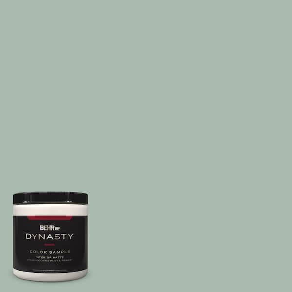 BEHR DYNASTY 8 oz. #PPU11-14 Zen One-Coat Hide Matte Stain-Blocking Interior/Exterior Paint & Primer Sample