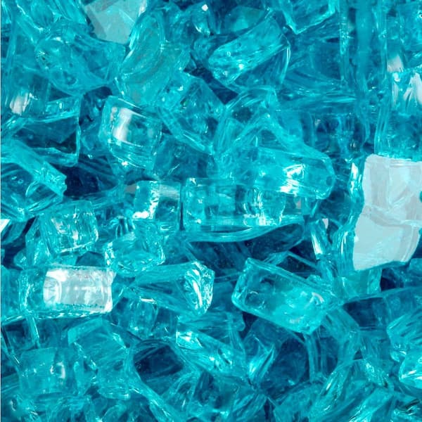 FireCrystals 50 lbs. Aquamarine Premier Fire Glass