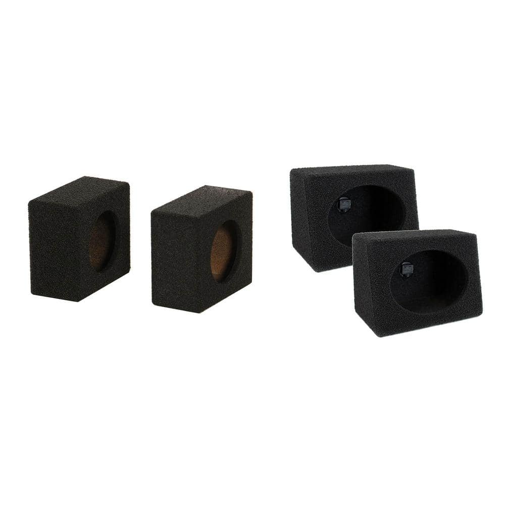 6.5 in. Bedliner Spray Car Speaker Boxes and 6 in. x 9 in. Subwoofer