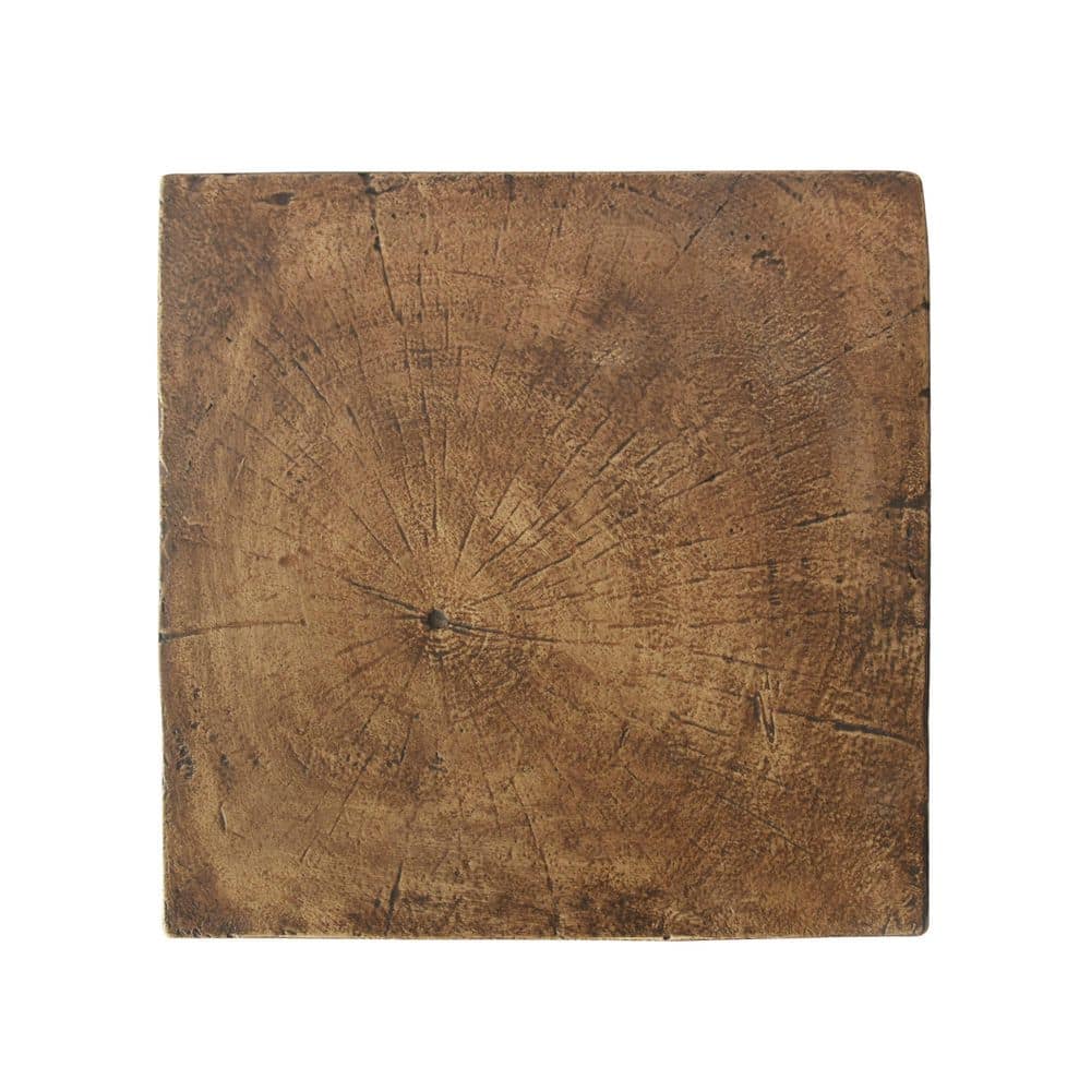 Natural Twisted Hourglass Concrete Accent Table