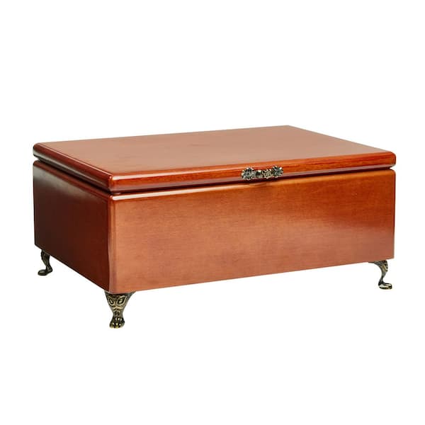 Mele & Co Kinsley Walnut Wooden Jewelry Box
