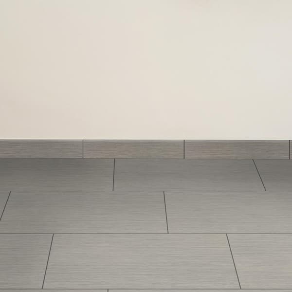 Metro Glacier Bullnose 3 in. x 18 in. Matte Porcelain Floor and Wall Tile (45 lin. ft../Case)