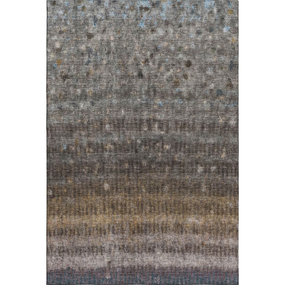 Mayfield Premium Machine Washable Abstract AMF2316 Brown 3 ft. x 5 ft. Area Rug price history on PriceWatchPro
