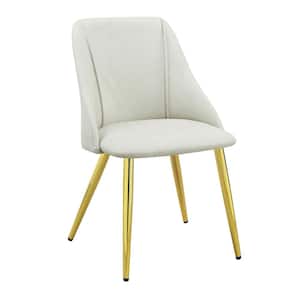 Gaines White PU Upholstery Side Chair (Set of 2)