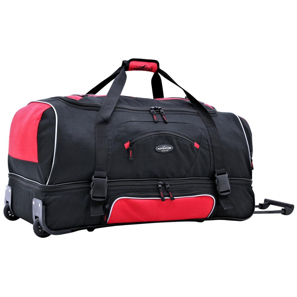 30 in. 2-Section Drop-Bottom Rolling Duffel with Blade Wheels ...