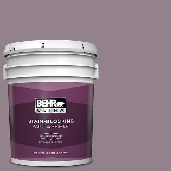 BEHR ULTRA 5 gal. #N110-4 Gothic Purple Extra Durable Eggshell Enamel Interior Paint & Primer