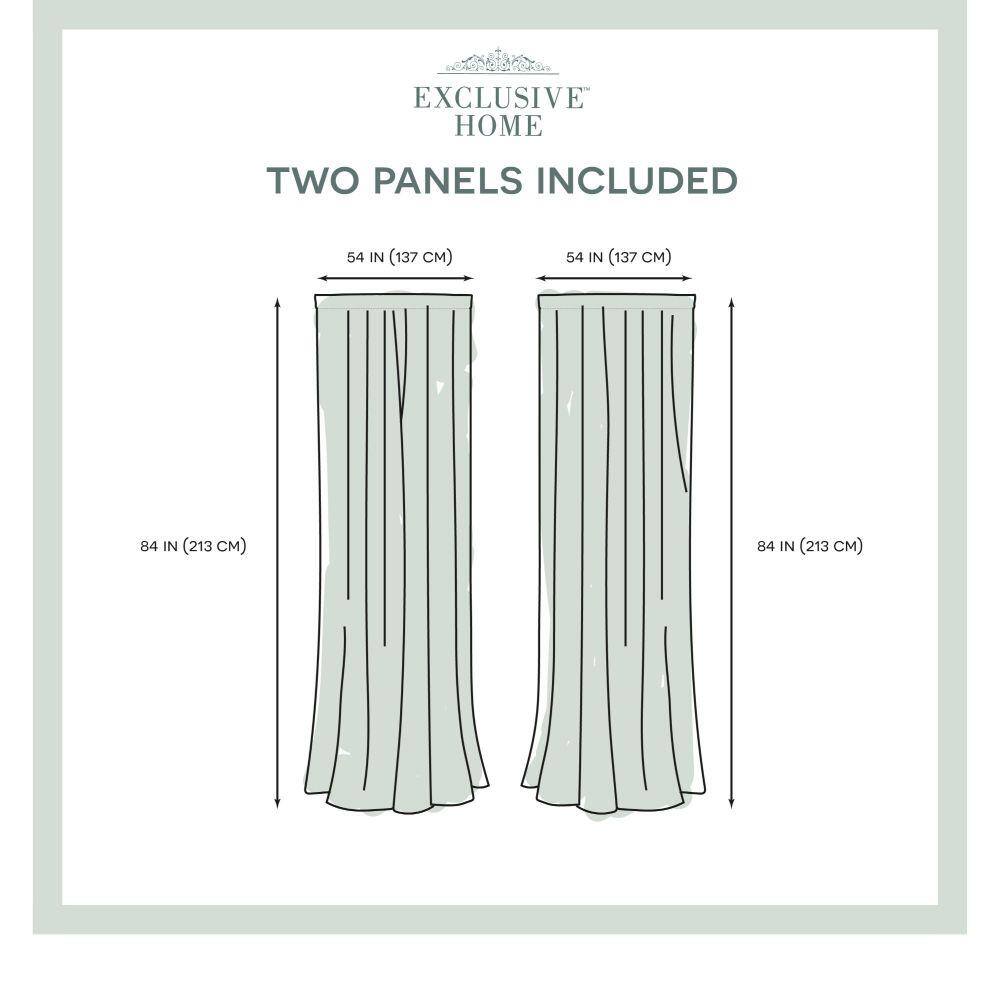 Dove Gray Light Filtering Striped Linen Look Curtain Panels, 54"x84"