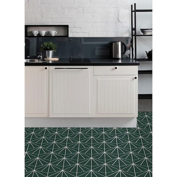 Stick Vinyl Tile Flooring, Green Floor Tile Kitchen