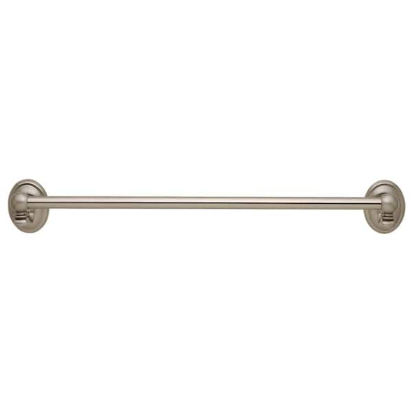 Single Heavy-Duty Robe Hook with Exposed Mounting in Satin Nickel