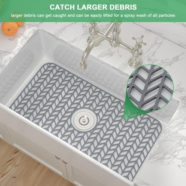 ❣️未使用品❣️シンクプロテクターシンクグリッド 26インチ x14-1/8インチ 26 in. L x 14 in. W Silicone Kitchen Sink Protective Bottom Grid