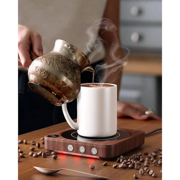 Anqtovp 36W Electric Coffee Mug Warmer with Temperature Display