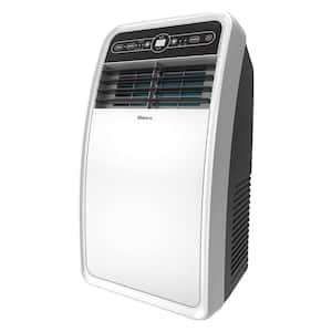 8,000 BTU Portable Air Conditioner Cools 200 Sq. Ft. with Dehumidifierand Fan in White