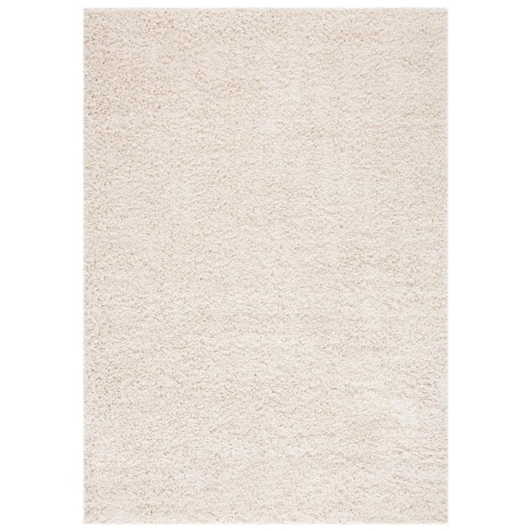 SAFAVIEH Venus Shag Ivory 8 ft. x 10 ft. Solid Area Rug VNS520A-8 - The ...