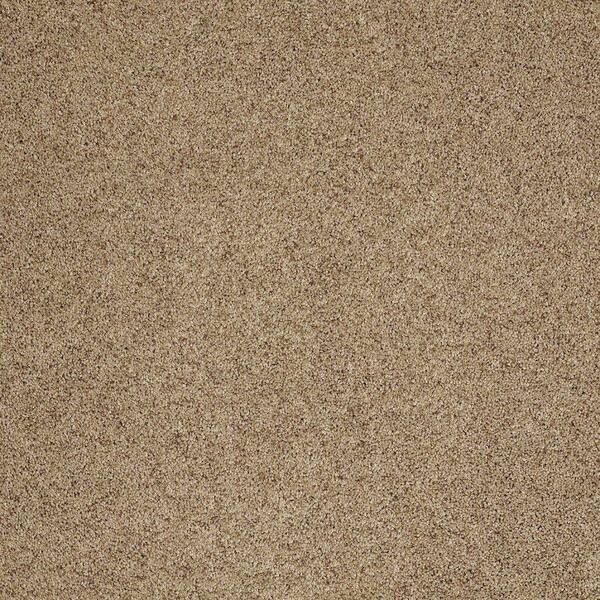 SoftSpring Carpet Sample - Unbelievable - Color Desert Texture 8 in. x 8 in.