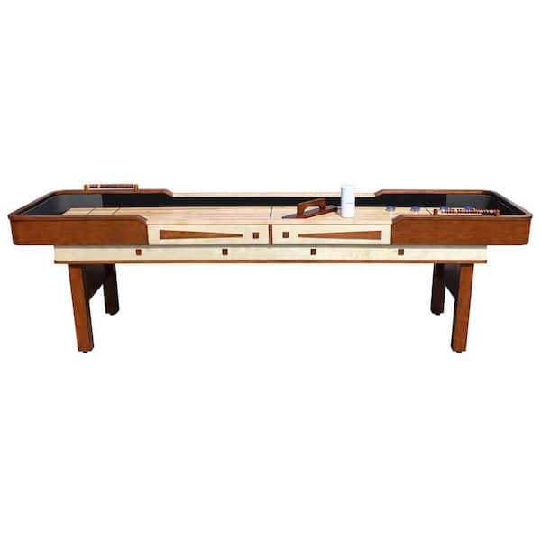 Hathaway Merlot 9 ft. Shuffleboard Table BG1305 - The Home Depot