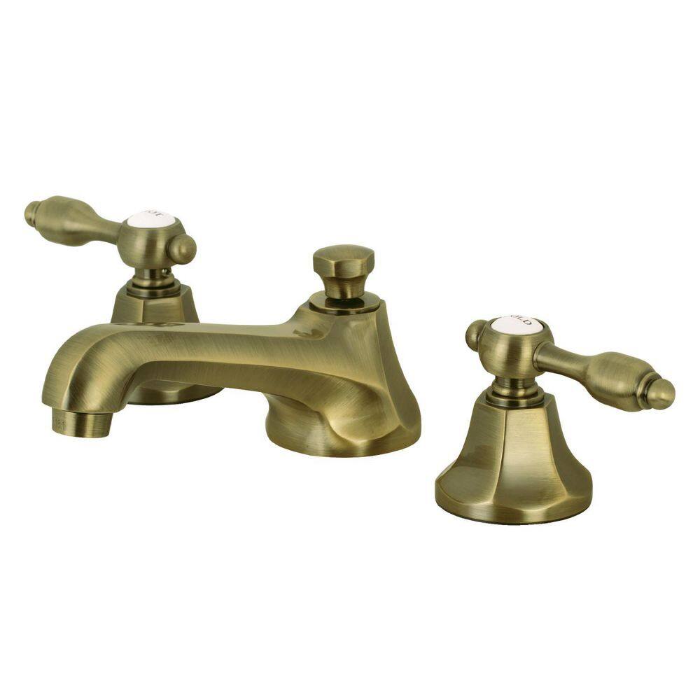 Kingston Brass Tudor 2-Handle 8 in. Widespread Bathroom Faucets with ...