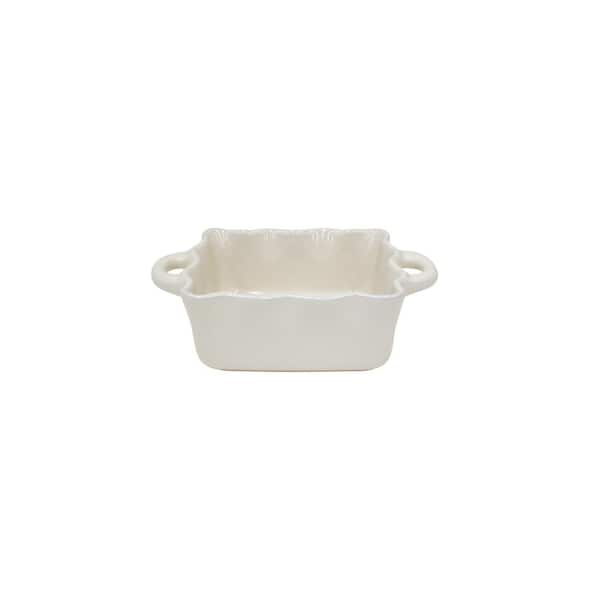 9 x 13 White Ruffled Ceramic Baking Dish