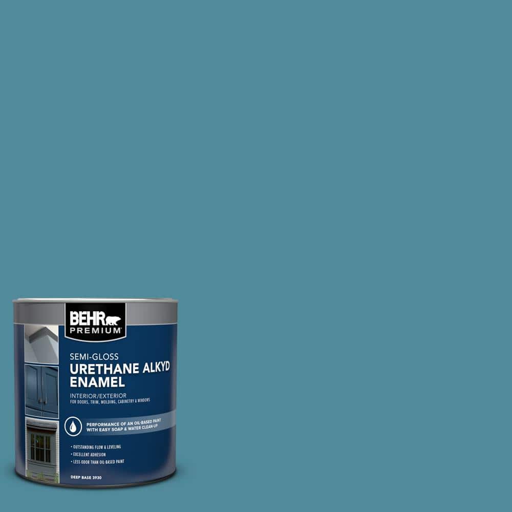 1 qt. #S460-5 Blue Square Semi-Gloss Enamel Urethane Alkyd Interior/Exterior Paint price history on PriceWatchPro