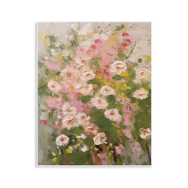 Stupell Industries Vintage Spring Floral Abstraction by LSR Design Studio Unframed Nature Graphic Art Print 14 in. x 11 in.