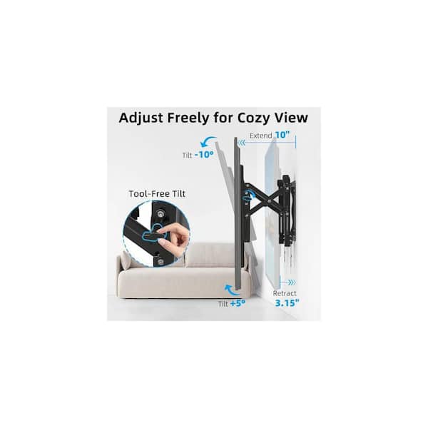 YICHUHAOXI Retractable Full Motion Wall Mount for 32 in. - 90 in