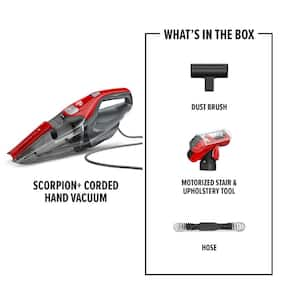 Scorpion+, Bagless, Corded, Rinseable Filter, Handheld Vacuum Cleaner for Multi-Surface & Upholstery, Red, SD30025VB