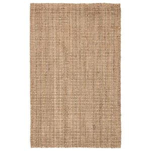 Hauteloom Ambel Small Bleached Jute Rug, Door Mat - Natural Fiber Area Rug  - Natural Farmhouse Look Carpet - Rattan Wicker Look Carpet - Cream, Beige