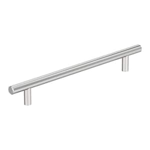 Bar Pulls Hollow 7-9/16 in. Modern Polished Chrome Bar Cabinet Pull