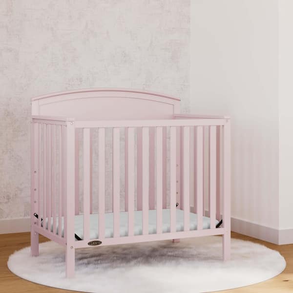 Benton Blush 4-in-1 Convertible Mini Crib
